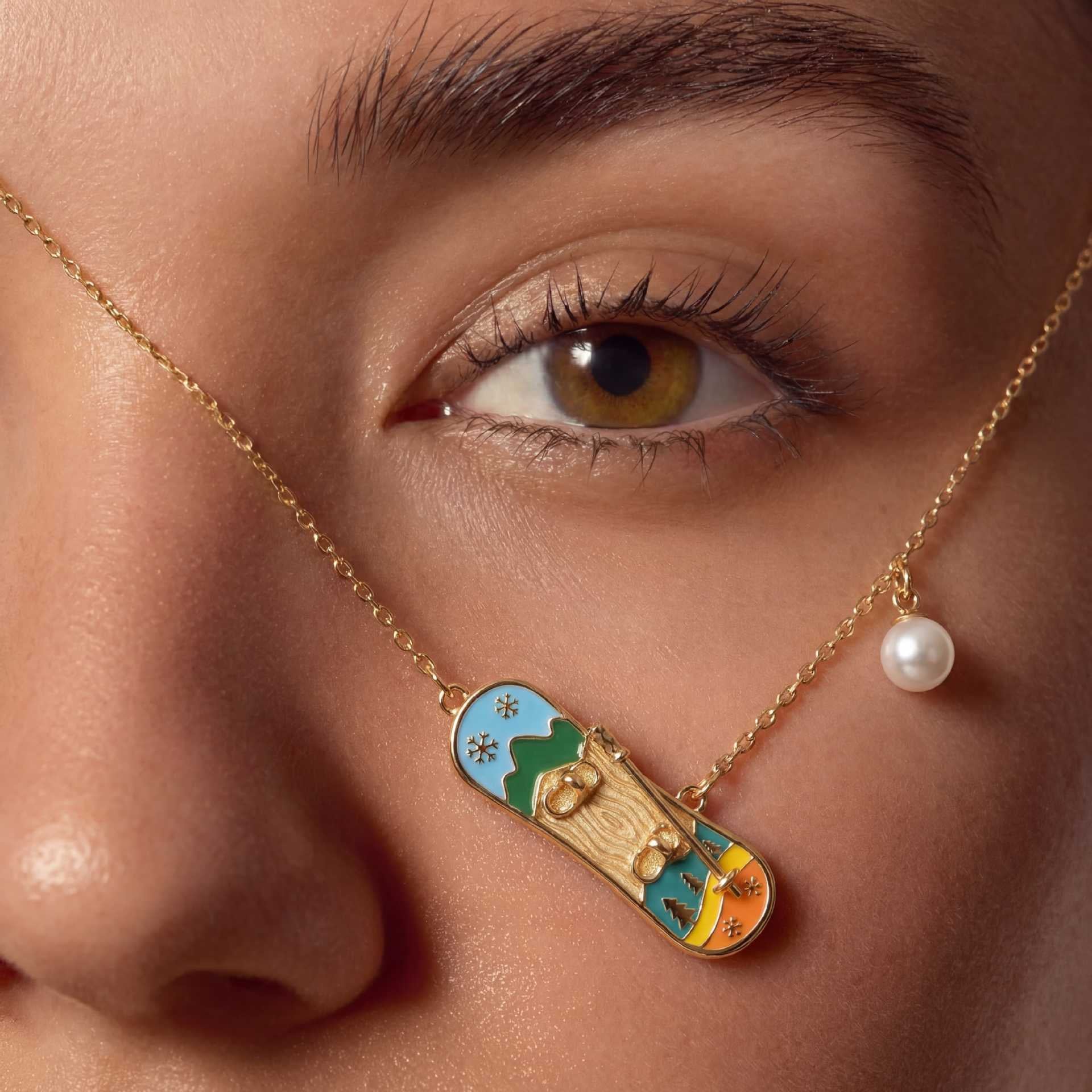 Sports Charm Necklace Collection – Tennis, Baseball & Skate Jewelry