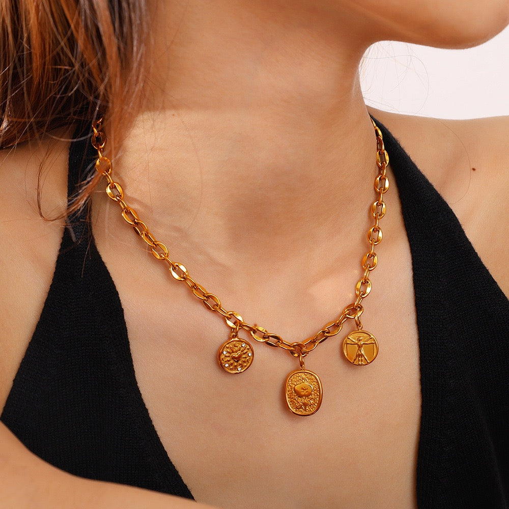 Wanderlust Charm Necklace – Travel, Nature & Adventure Pendant Collection