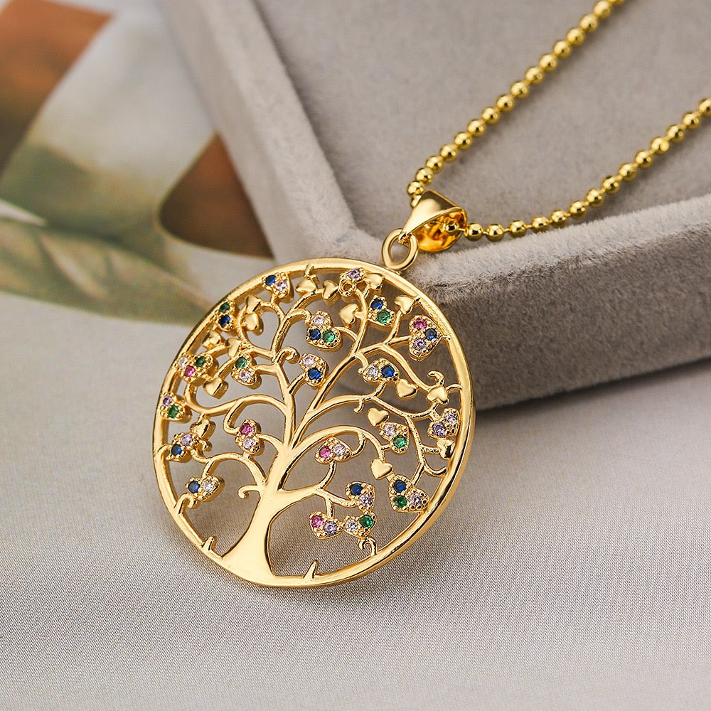 Tree of Life Medallion Necklace – Symbol of Growth & Strength