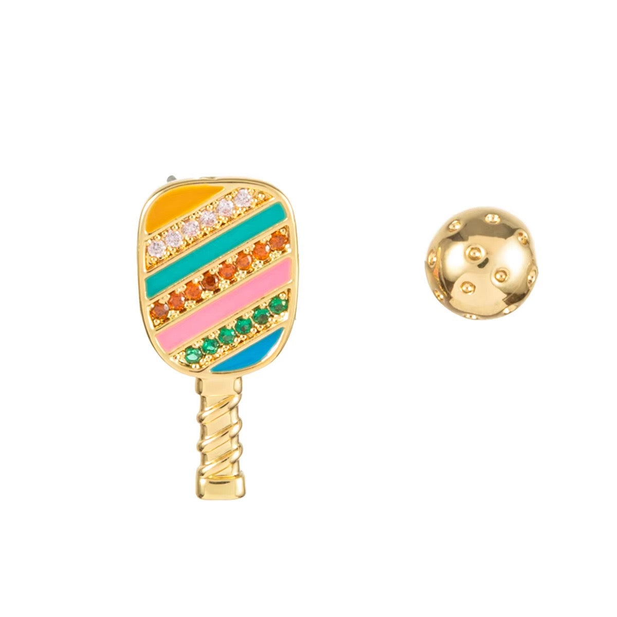 Game Day Glam Earrings Collection – Sports-Themed Crystal Stud & Statement Earrings for Tennis, Golf, Soccer, Football & Basketball Lovers